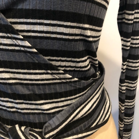 FREE PEOPLE Always With Me Striped Wrap Top - Picture 4 of 8